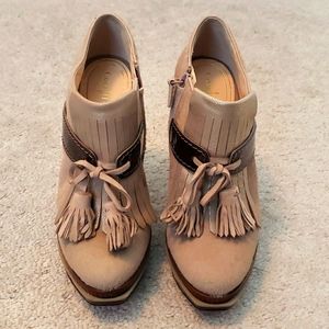 Women's Colehaan Cowhide Platform Booties